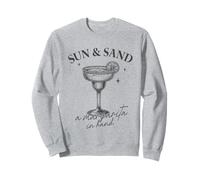 Sun and Sand Margarita Tee Beach Cocktail Vibes Retro Summer Vibes Felpa