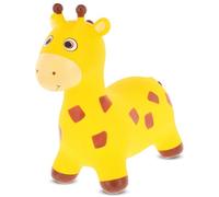 sun baby Animale Gonfiabile Che Salta, Giocattolo di 1 Anno, Saltarello per Bambini, Design ergonomico, Cavallo Giocattolo, Pompa Manuale Inclusa (Giraffa Beige)