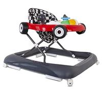 Sun Baby Girello per Bambini, Primi Passi, interattivo e pieghevole con tappo di sicurezza, pulsanti, luci e suoni a partire da 6 mesi (Rosso)