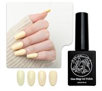 Sun&Beam Nails Gel 3 in 1 | non necessita di base o top coat, nessuna lima, adatto ai raggi UV/LED, facile da rimuovere, 15 ml (#32 giallo vaniglia)