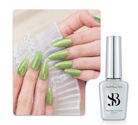 Sun&Beam Nails One-Step, smalto gel 3 in 1, magnetico, 12 ml, senza base e top coat, luce UV, facile da rimuovere (#560 Matcha Glow)