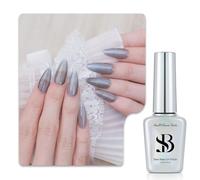Sun&Beam Nails One-Step, smalto gel 3 in 1, magnetico, 12 ml, senza base e top coat, luce UV, facile da rimuovere (#730 blu)