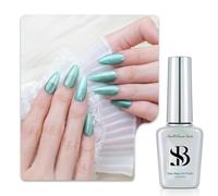 Sun&Beam Nails One-Step, smalto gel 3 in 1, magnetico, 12 ml, senza base e top coat, luce UV, facile da rimuovere (#727 luce menta)