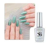 Sun&Beam Nails One-Step, smalto gel 3 in 1, magnetico, 12 ml, senza base e top coat, luce UV, facile da rimuovere (#503 brezza marina)