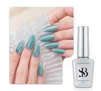 Sun&Beam Nails One-Step, smalto gel 3 in 1, magnetico, 12 ml, senza base e top coat, luce UV, facile da rimuovere (argento lucido #629)