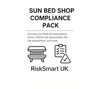 Sun Bed Shop Safety Compliance Workbook - Pre-Filled Risk Assessments, COSHH, Fire Safety