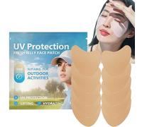 Sun Block Toppe per il viso - 5 paia di paraluce per esterni, comode macchie UV - protezione portatile dai raggi UV - Protezione dai raggi UV - Macchia viso per esterni - Disagio durante l'anpas