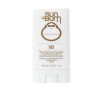 Sun Bum Crema solare minerale SPF 50 per il viso, resistente all'acqua, ad ampio spettro, con vitamina E, ipoallergenico, conforme alle Hawaii 104 Act (senza ottinoxato e ossigenzone), adatto ai