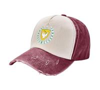 Sun cap Stemma della Repubblica Turca di Cipro del Nord Design con Fori Traspiranti Denim Cappello Vintage Distressed Trucker cap per Compleanno Corsa Escursionismo