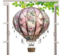 Sun Catcher, a forma di mongolfiera per il design acrilico -2D | Decorazione da appendere luminosa e viva per giardino all'aperto, cucina, camera delle donne, decorazione