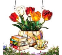 Sun Catcher | Crystal Window Prism Decoration | Hanging Rainbow Maker For Home And Garden | Suncatcher Ornament For Living Room, Patio, And Office | Nature Lovers Gift, Decoration Item