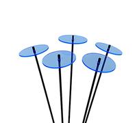 Sun Catcher Garden Decor SunCatcher Disco sol Incandescente 5 Medie Ornamenti da Giardino Pali 50 cm Altezza all'aperto Regalo per Il Giardiniere, Colour:Fluorescent Blue
