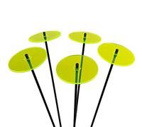 Sun Catcher Garden Decor SunCatcher Disco sol Incandescente 5 Medie Ornamenti da Giardino Pali 50 cm Altezza all'aperto Regalo per Il Giardiniere, Colour:Fluorescent Green
