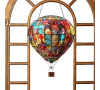 Sun Catcher Outdoor, Light Catcher, Window Sun Catchers,Acrylic Flat Hot Air Balloon Design Lantern Decorative Ornament For Door Bathroom Home Summer Easter Birthday Car