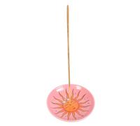 Sun Celestial - Porta incenso celestiale con motivo sole e luna, piatto in ceramica moderno ispirato alla carta dei tarocchi, per aromaterapia
