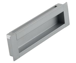 Sun Chain Maniglia Azha larghezza 175 mm - Maniglia rettangolare per l'inserimento - Manico LA 160 mm, alluminio argento