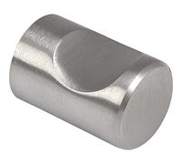 Sun Chain Pomello per mobili Skat, diametro 15 mm, per cassetti, profondità 22 mm, piccolo pomello per cassetti, acciaio inox spazzolato