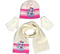 Sun City Bonnet, Echarpe et Gants, Set di 3 pezzi,