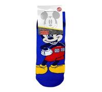 SUN CITY Calze gommate Mickey Mouse per bambino antiscivolo (IT, Numero, 31, 34, HY06061 BLU)
