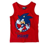 SUN CITY Canotta Sonic Maglia per Bambini in Cotone t-Shirt Smanicata