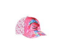 Sun City Cappello Con Visiera Trolls Bambina (54 Centimetri, Bianco)