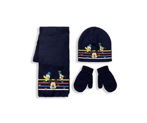 SUN CITY Cappello Sciarpa e Guanti Invernale Mickey Mouse Cappellino Neonato Bimbo 5908