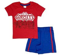 SUN CITY Completo Gormiti bambino da 3 a 8 Nuovi arrivi Estate 2021 (4 anni, Rosso1, 4_years)