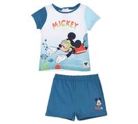 SUN CITY Completo Topolino Disney t-shirt maniche corte e pantaloncini 100% cotone coordinato per bambini