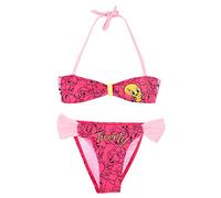SUN CITY Costume Bikini Titti, Looney Tunes, Costume Due Pezzi da Mare Bambina, Fuxia