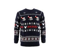 SUN CITY Maglione Natalizio Mickey Mouse Disney Topolino Maglietta Adulto HU3552