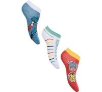SUN CITY Marvel Avengers Calzini Corti per Bambini, Set da 3 Paia, Capitan America Iron Man, Multicolore (IT, Numero, 31, 34, Rosso)