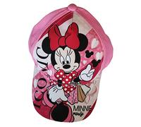 SUN CITY Minnie Mouse cap Berretto da Baseball Cappello da Sole Iconico con Cuori in Bianco Rosa per Bambini, Ragazzi e Ragazze (as3, Numeric, Numeric_52, Bianco) (54, Pink)