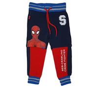 SUN CITY Pantalone Spiderman, Marvel, pantalone da tuta, bambino, blu, 3 anni