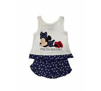 SUN CITY Pigiama bambina Disney Minnie completo canotta e shorts estivo cotone 4062