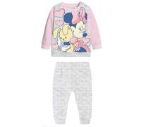 SUN CITY Pigiama Minnie Bambina da 12 a 30 Mesi in Felpa Inverno 2022 (24 Mesi, Grigio)