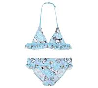 Sun City Snoopy Peanuts - Costume da bagno per bambine, 2 pezzi, ideale per piscina, scuola, spiaggia, ragazza, taglia 116-152, Blu, 10 anni