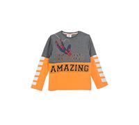 SUN CITY T-shirt manica lunga Spiderman, Marvel, maglietta bambino, arancione, 4 anni