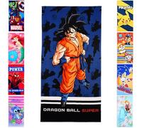 SUN CITY - Telo Mare Bambini 70x140 cm Microfibra Fast Dry - Personaggi Cartoni Animati, Videogiochi, Anime - Asciugamano Spiaggia Piscina Leggero e Compatto [70x140-1897 Blu]
