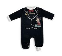 SUN CITY Tutina Disney Pagliaccetto neonato Mickey Mouse Pigiama in velluto bimbo 4825
