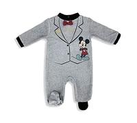 SUN CITY Tutina Disney Pagliaccetto neonato Mickey Mouse Pigiama in velluto bimbo 4825
