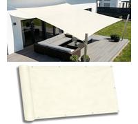 Sun e Sail 4 x 6 m Waterproof CanopyUV Protect ning per BalconyGarden DeckDir Bianco ewith Occhielli