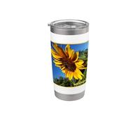 Sun Flower - Floreale by Wagonesta Bicchiere termico in acciaio inox doppia parete