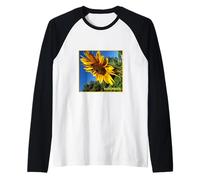 Sun Flower - Floreale by Wagonesta Maglia con Maniche Raglan