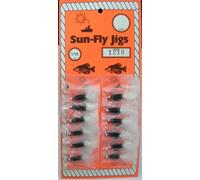 Sun Fly 1216 Crappie Jig 1.8ml Rosso-Nero-Bianco Card Of 12