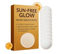Sun Free Glow Patches - Sun-Free Glow Micro-Needle Patch Tanning, 2026 New Glowing Tanning Patches | - 10 Pieces Moisturizing Skin-Friendly Extracts For Women Men