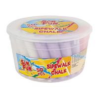Sun Fun Junior Plaster Chalk 2.5 x 10.5 cm Pack of 50