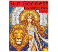Sun Goddess Coloring Book for Adults