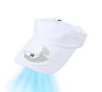 Sun Hat with Fan - Adjustable USB Charging cap, Men's Baseball Headwear, Built-in Cooling Ventilator | for Construction Yard Hiking Fishing Outdoor Boating Cycling Travel Summer Running Work Gear