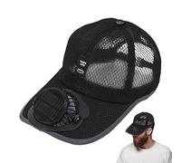 Sun Hat with Fan - Polyester Fiber Adjustable Size | Cooling Hat, Fan cap | Solar Powered Rechargeable Sun Hats for Camping, Cycling, Running, Beach, Outdoor Sports UV Protection