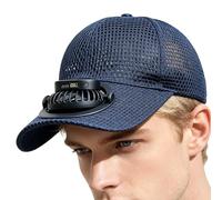 Sun Hat with Fan Solar Powered Cooling cap | 3 Speed Ventilated UV Protection Wide Brim Hat | Rechargeable Air Flow Cooling Headwear for Men Women Outdoor Comfort Gear | Lightweight Summer Sun Shield